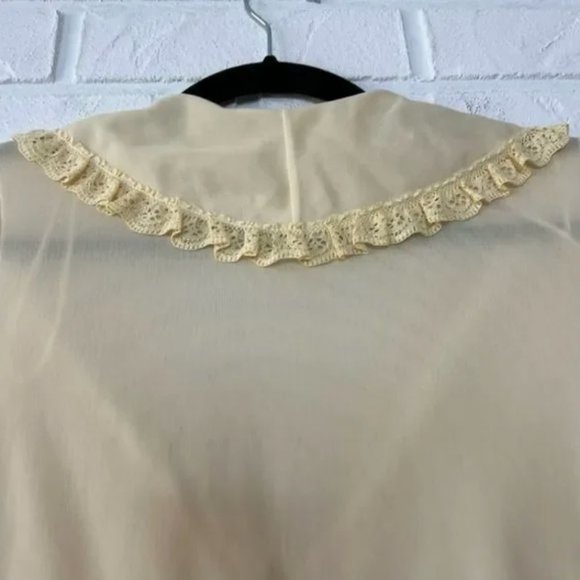 Vintage Union Made in USA Long Dressing Gown Nylon Size XXS/XS - Picture 5 of 14